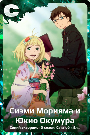 Карточка персонажа Сиэми Морияма и Юкио Окумура